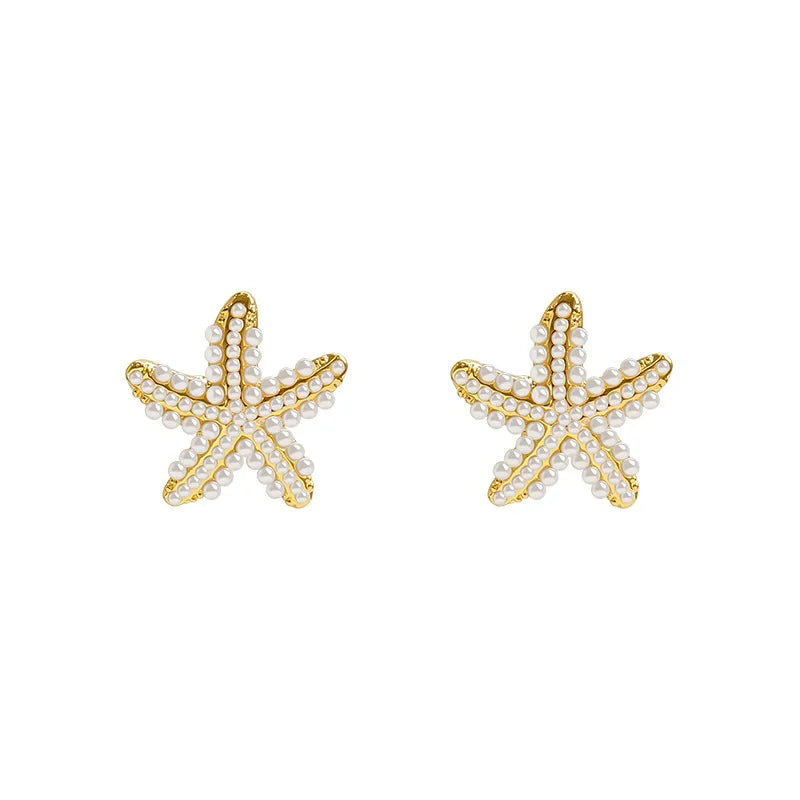 Nouveau type de boucles d'oreilles étoile de mer pour dormir, tempérament féminin, design exquis, cadeaux de fête, bijoux de mode pour femmes