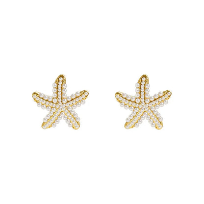 Nouveau type de boucles d'oreilles étoile de mer pour dormir, tempérament féminin, design exquis, cadeaux de fête, bijoux de mode pour femmes