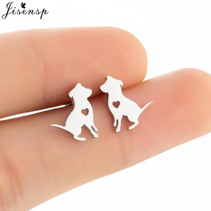 Multiple Stainless Steel Earings Fashion Jewelry Small Animal Ear Studs Music Leaf Fairy Hummingbird Earrings Pendientes Gift