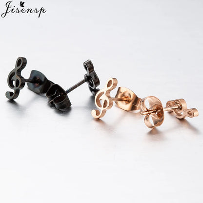 Multiple Stainless Steel Earings Fashion Jewelry Small Animal Ear Studs Music Leaf Fairy Hummingbird Earrings Pendientes Gift