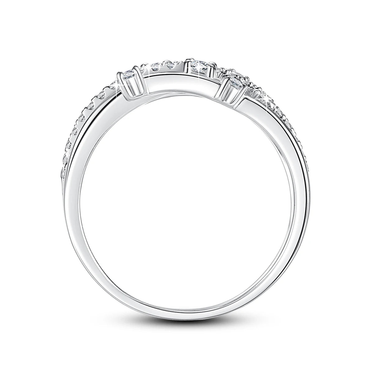 Bague Tendance Szjinao en Moissanite, Alliance Éternité, Bague en Argent Massif 925 pour Femme, Bijoux, Cadeau de Fiançailles, Livraison Directe