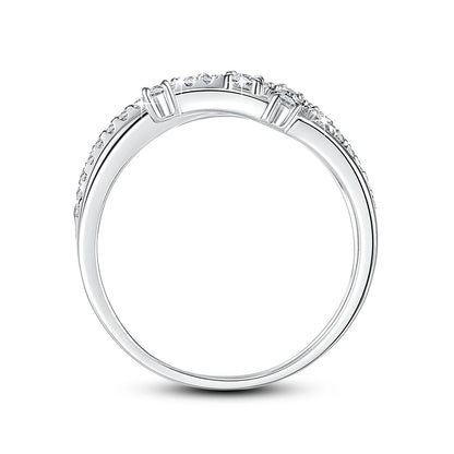 Bague Tendance Szjinao en Moissanite, Alliance Éternité, Bague en Argent Massif 925 pour Femme, Bijoux, Cadeau de Fiançailles, Livraison Directe
